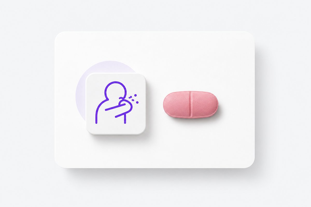 Cough-check chip beside enalapril tablet